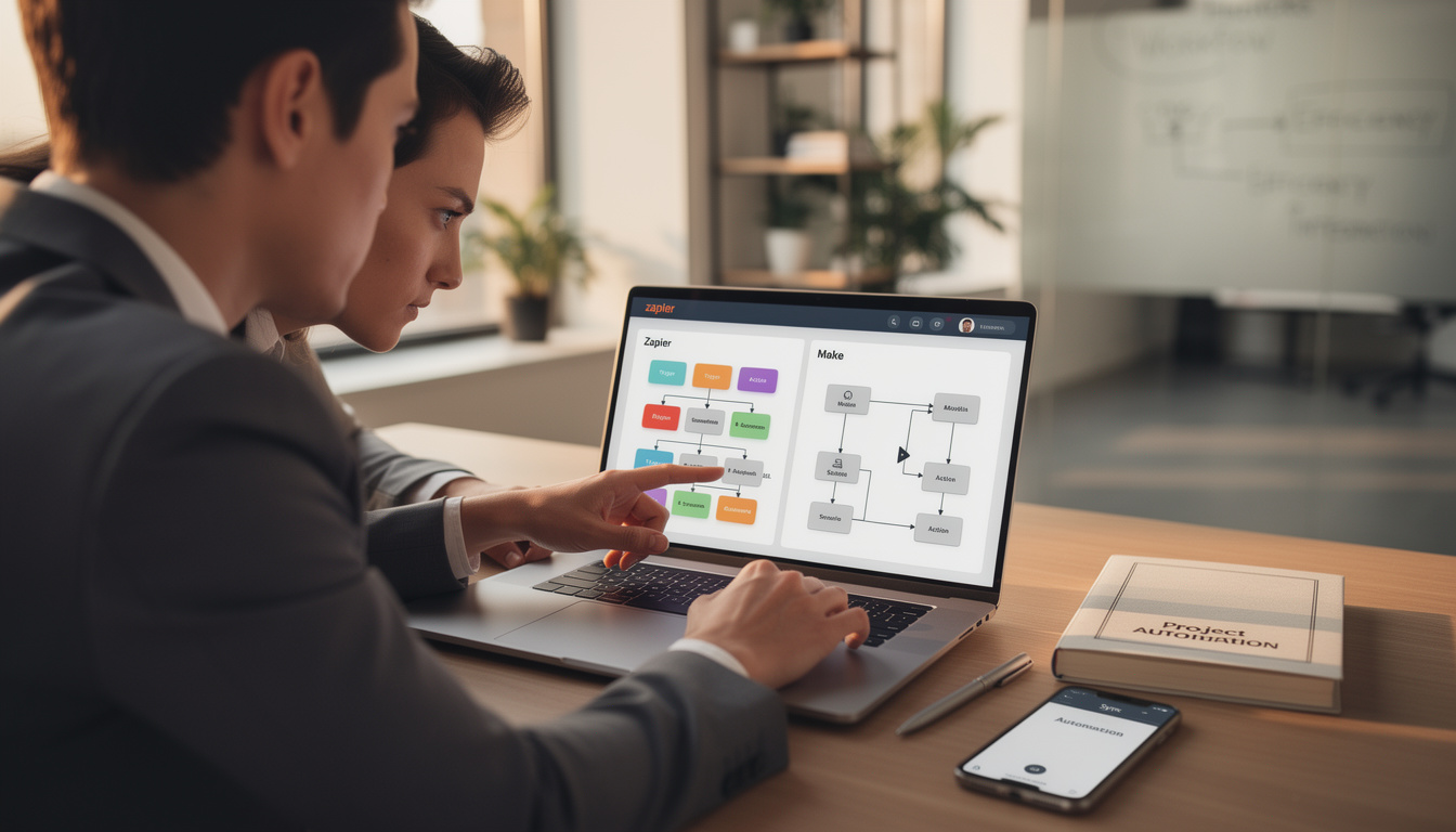 découvrez les différences entre zapier et make pour choisir l'outil d'automatisation adapté à vos besoins et optimiser vos flux de travail efficacement.